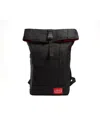 Manhattan Portage Pace Roll Top Buckle Backpack In Black