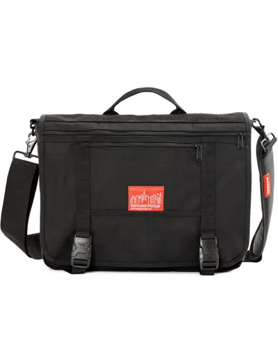 Manhattan Portage Wallstreeter Laptop Messenger Large Bag In Black