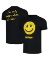 Manhead Merch Men's  Black Garbage I'm Only Happy When It Rains Graphic T-shirt In Black