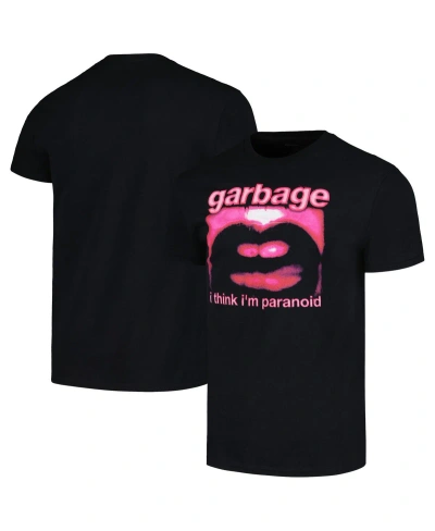 Manhead Merch Men's  Black Garbage Paranoid Graphic T-shirt