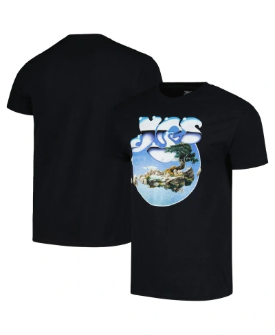 Manhead Merch Men's  Black Yes Floating Island Graphic T-shirt