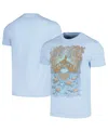 Manhead Merch Men's  Light Blue The Zombies Bridge Distressed Graphic T-shirt In Light Blue