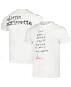 Manhead Merch Men's White Alanis Morissette You Learn T-shirt In White