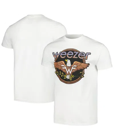 Manhead Merch Men's White Weezer T-shirt