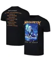 Manhead Merch Unisex Black Megadeth Rust In Peace T-shirt In Black