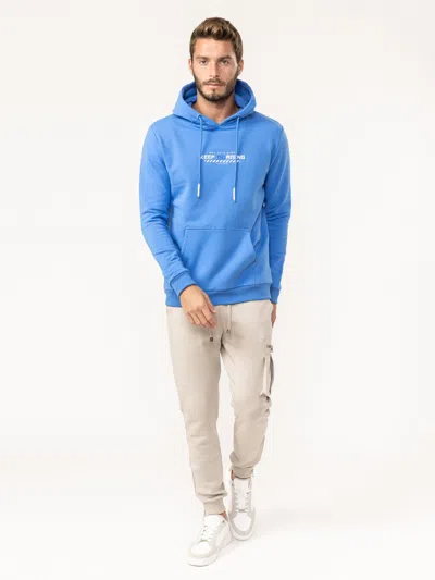 Mania Jeans Basic Hoodie In Blue