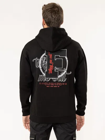 Mania Jeans Fashion Hoodie In Black