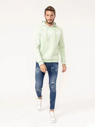 Mania Jeans Fashion Hoodie In Green