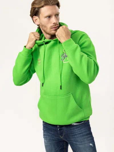 Mania Jeans Fashion Hoodie In Green