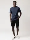 Mania Mens Cargo Woven Bermuda In Black