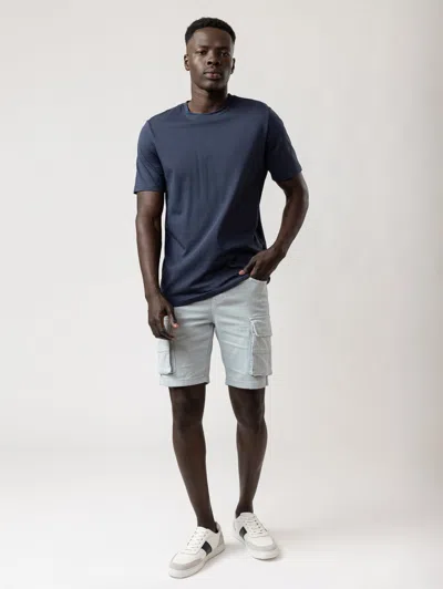 Mania Mens Cargo Woven Bermuda In Grey