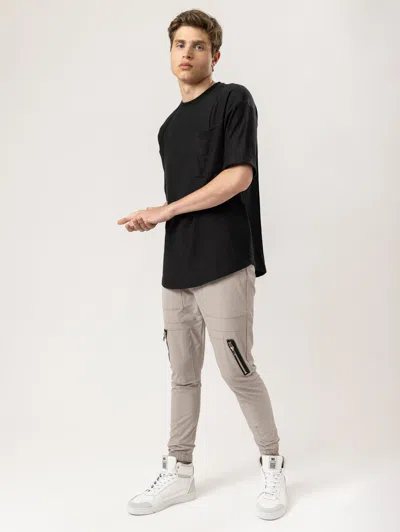 Mania Mens Cargo Woven Pants In Beige