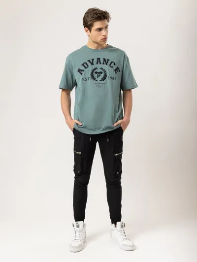 Mania Mens Cargo Woven Pants In Black