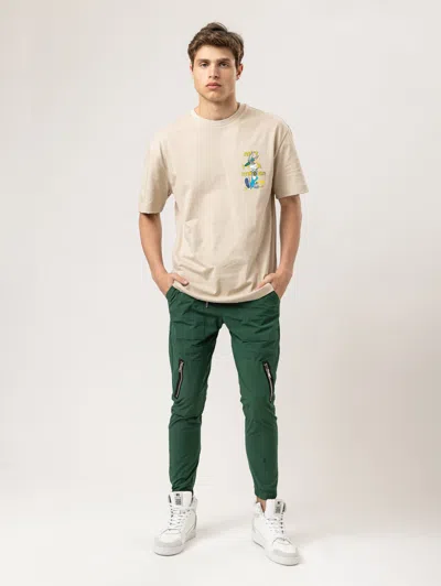 Mania Mens Cargo Woven Pants In Green