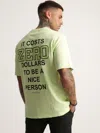 Mania Mens Oversized T-shirts In Green