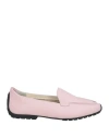 Mania Woman Loafers Pink Size 9 Leather In Pink
