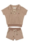 MANIERE BEACH TERRY POLO & SHORTS SET