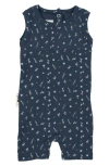 Maniere Manière Berry Floral Romper In Blue