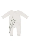 Maniere Manière Blooming Leaves Footie In White