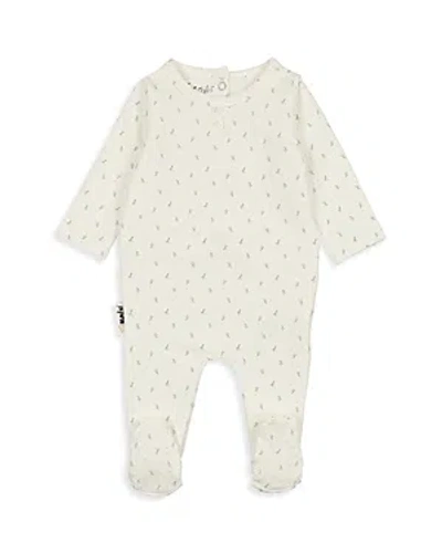 Maniere Boys' Buttons & Polkadots Friends Footie - Baby In Neutral