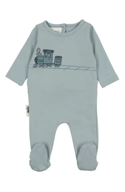 Maniere Babies' Manière Choo Choo Footie In Blue