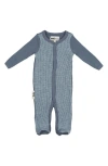 Maniere Babies' Manière Cotton Blend Footie In Blue