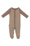 Maniere Manière Cotton Blend Footie In Brown