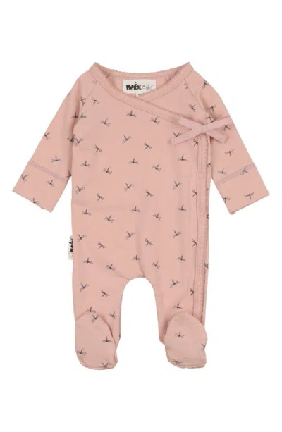 Maniere Babies' Dainty Dragonfly Footie In Mauve