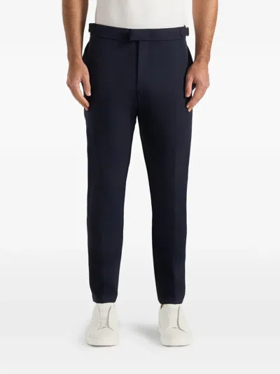 Manière De Voir Aiden Slim Fit Stretch Trousers In Blue