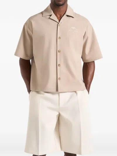 Manière De Voir Alexis Embroidered Shirt In Neutral