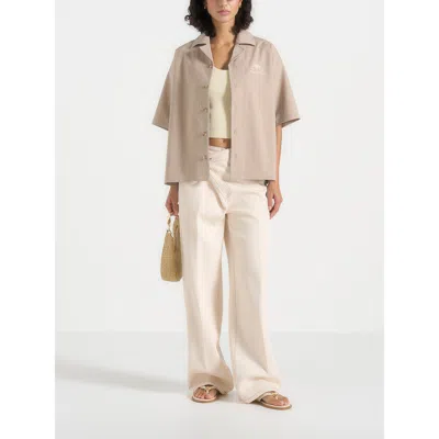 Manière De Voir Alexis Unisex Cote D'azur Boxy Shirt In Neutral