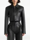 Manière De Voir Ania Cropped Jacket In Black