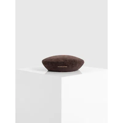 Manière De Voir Anya Suede Beret In Pink