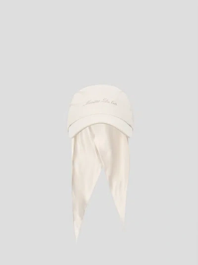 Manière De Voir Arianne Linen Cap In White