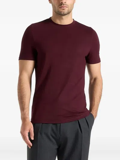 Manière De Voir Armand Crew-neck T-shirt In Brown