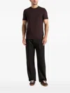 Manière De Voir Armand Crew-neck T-shirt In Brown
