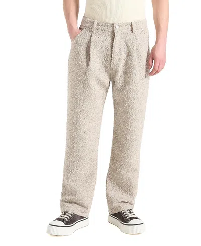 Manière De Voir Arnault Textured Boucle Denim Jeans In Medium Wash In Neutral