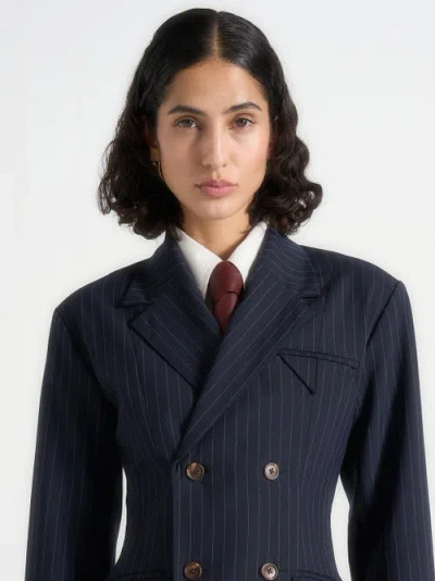 Manière De Voir Ash Leather Tie In Brown