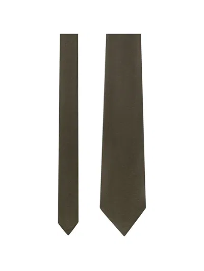 Manière De Voir Ash Woven Patch Tie In Gray