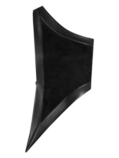 Manière De Voir Asymmetric Backless Top In Black