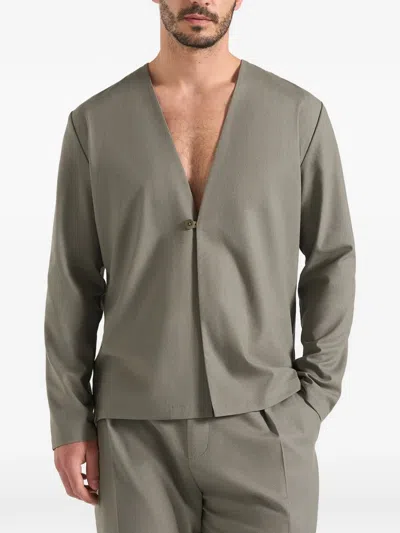 Manière De Voir Axel Long-sleeve Shirt In Green