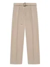 Manière De Voir Belted Pressed-crease Trousers