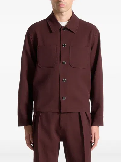 Manière De Voir Benoit Overshirt In Red