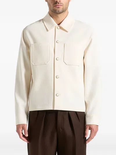 Manière De Voir Benoit Patch-pockets Shirt In Neutral
