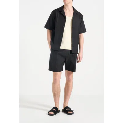 Manière De Voir Bertrand Twin Pleat Tailored Shorts In Black