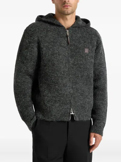 Manière De Voir Billie Hooded Jacket In Gray