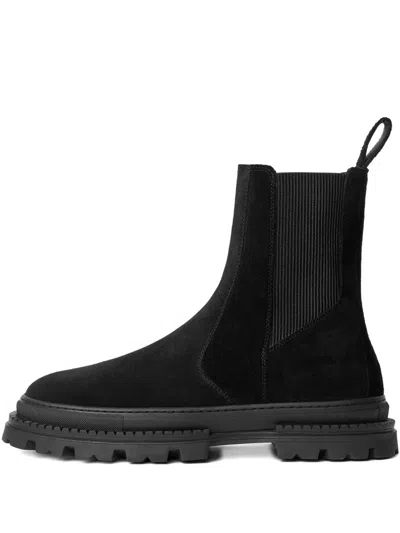 Manière De Voir Bordeaux Elasticated-panels Boots In Black