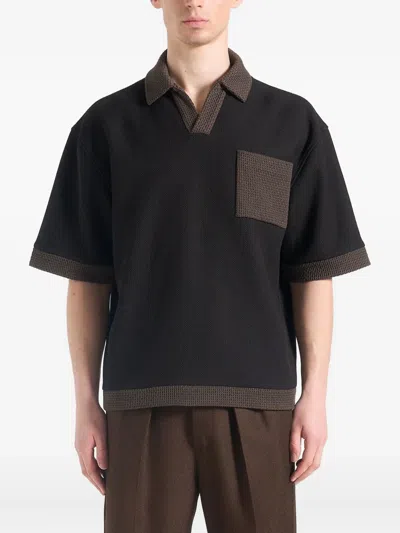 Manière De Voir Brice T-shirt In Black