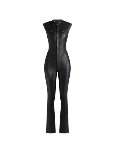 Manière De Voir Button Pocket Jumpsuit In Black