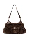 Manière De Voir Cali Fur Panel Duffel Bag In Brown
